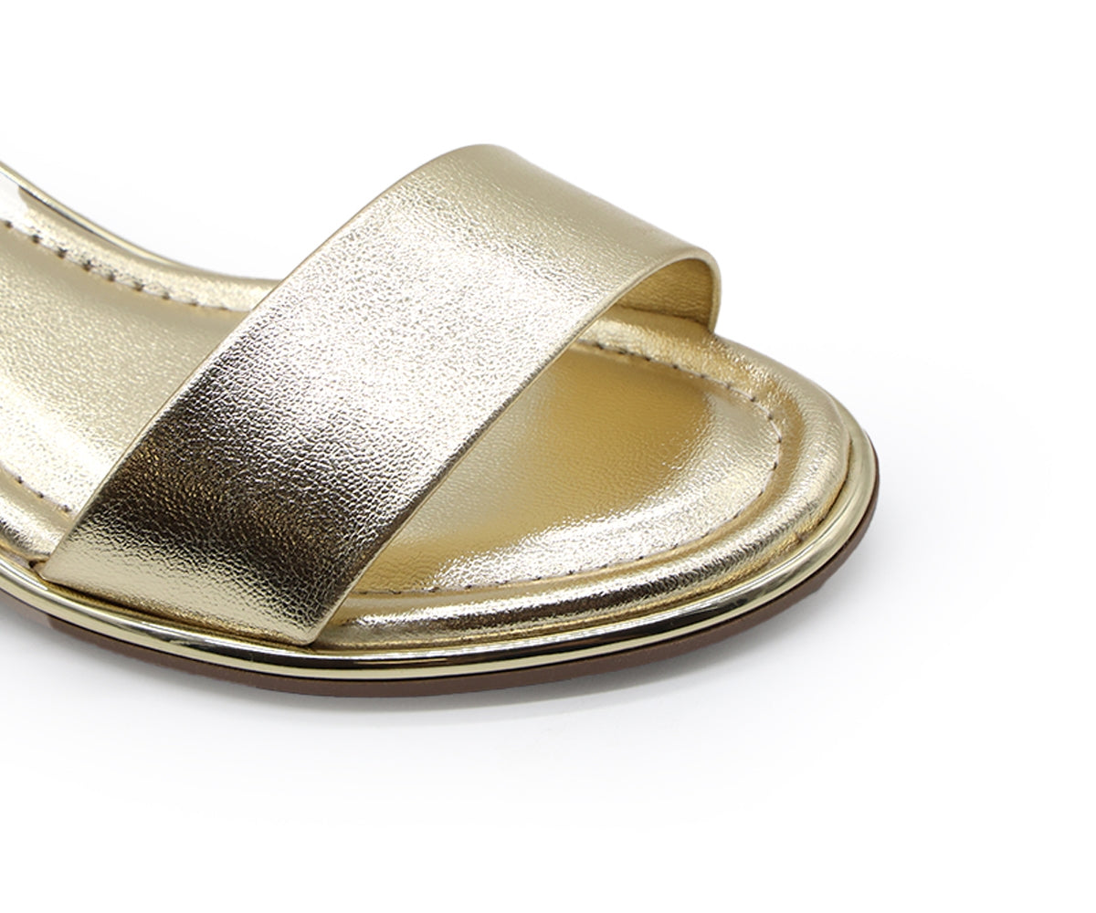 br gold trimmed sandal