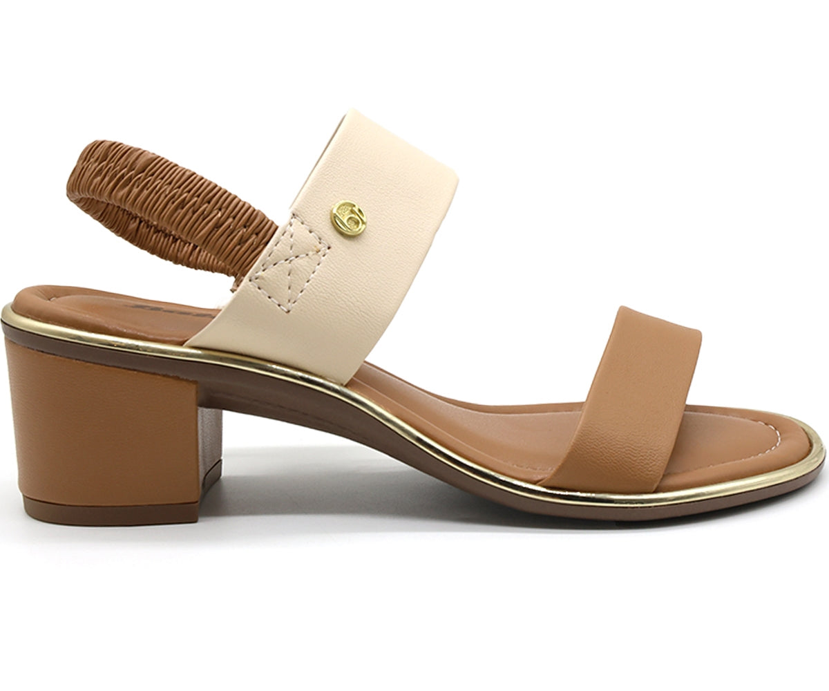 br gold trimmed two-tone sandal