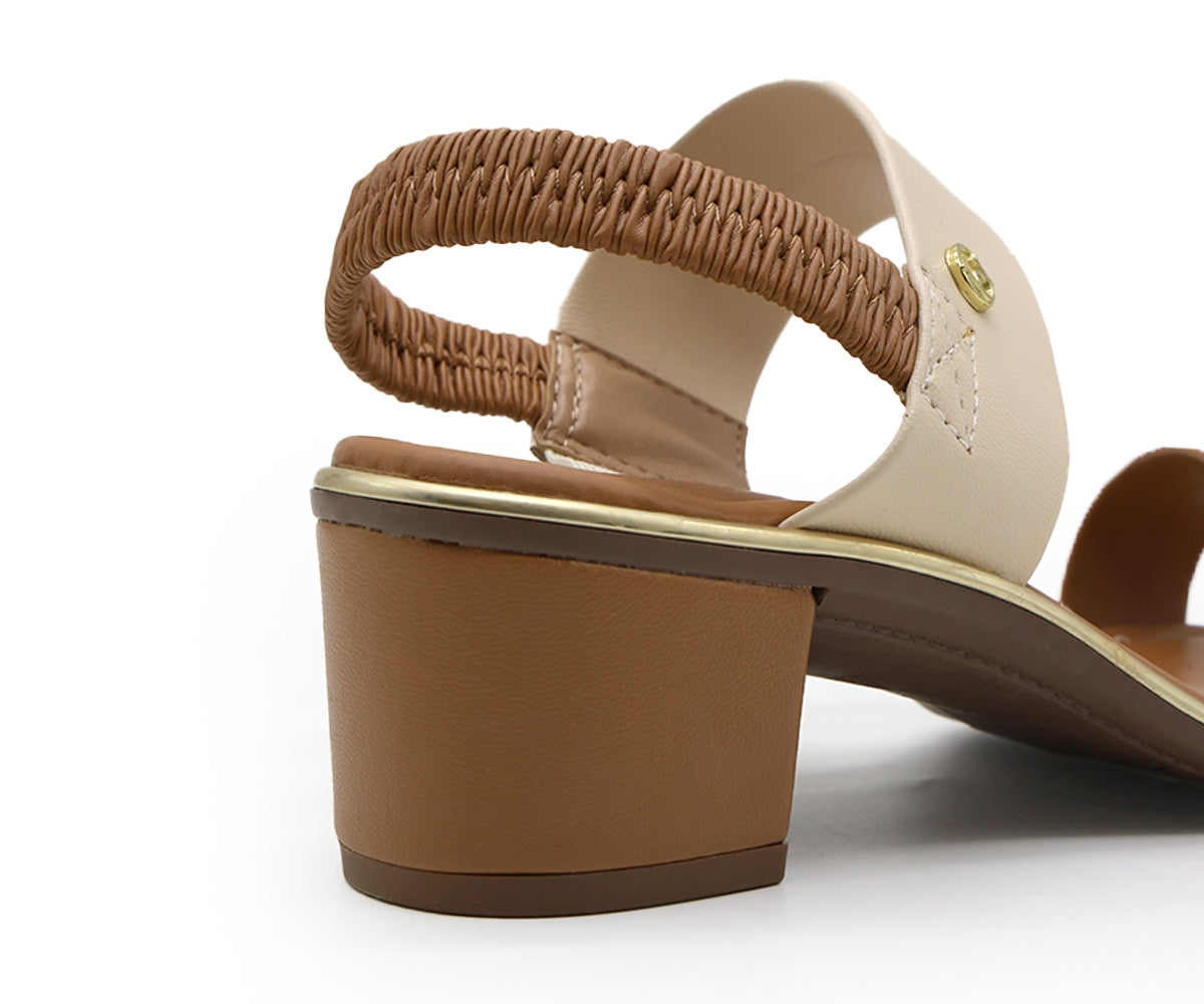 br gold trimmed two-tone sandal