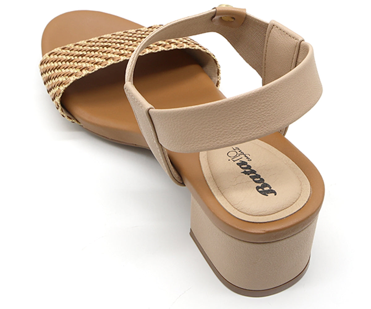 br beige woven sandal