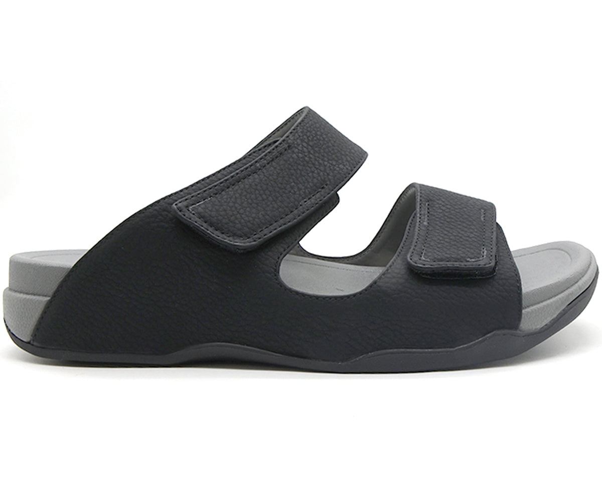 black urban velcro slides
