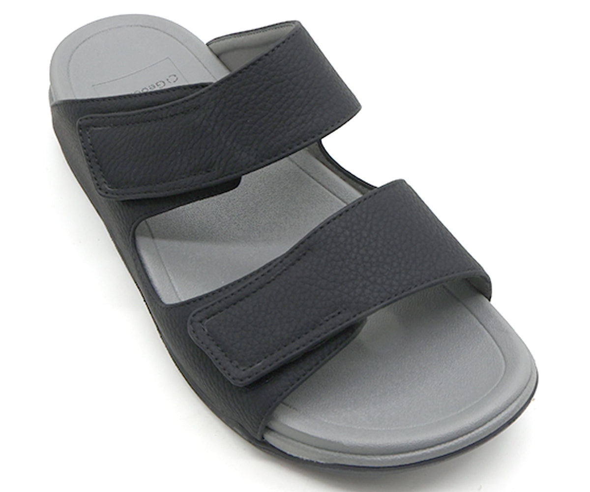 black urban velcro slides