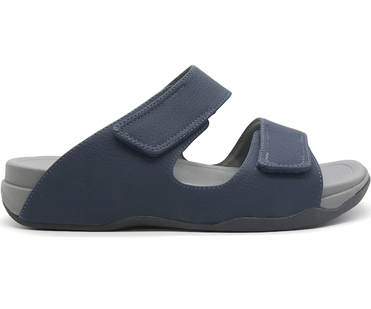 navy urban velcro slides