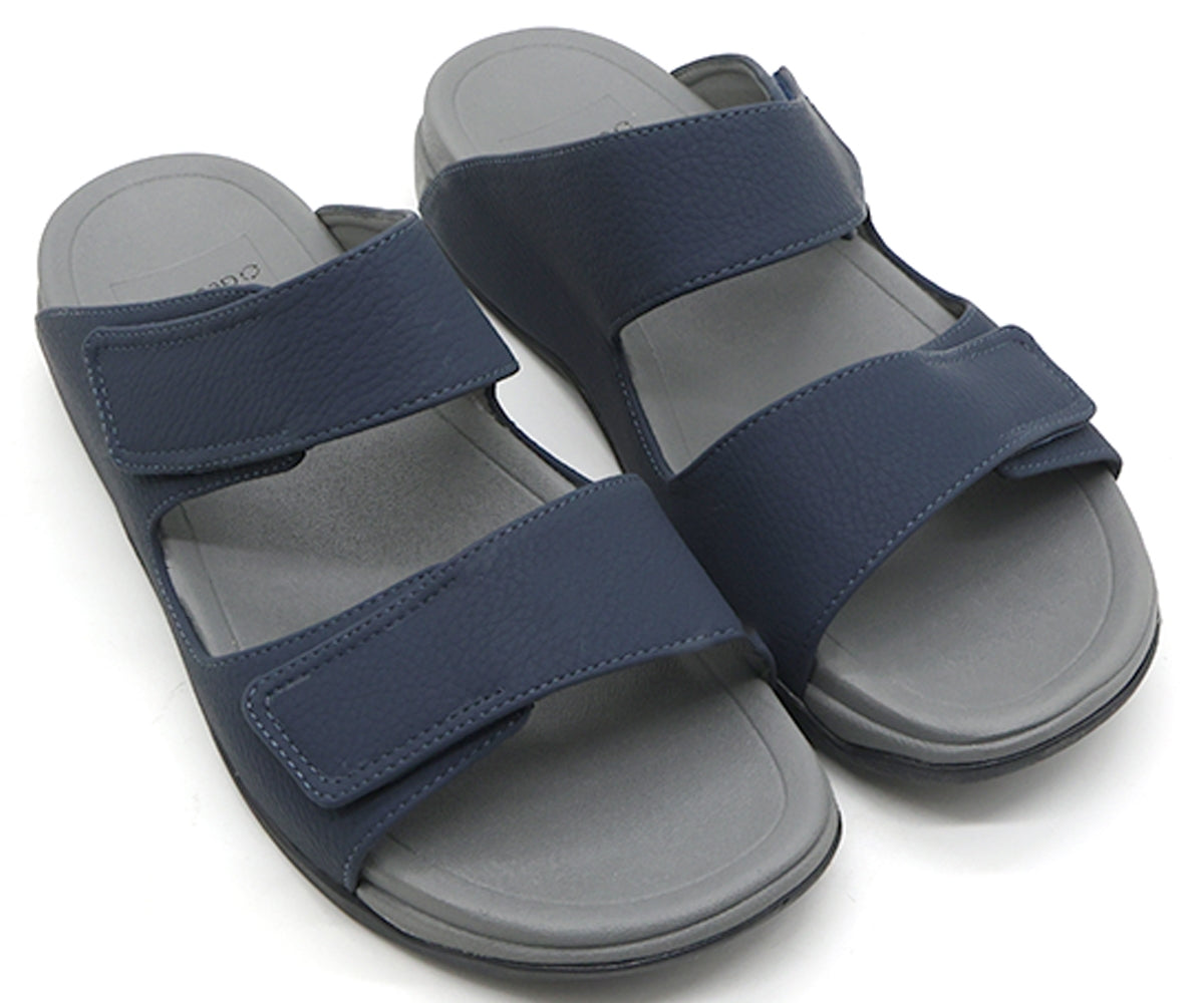 navy urban velcro slides