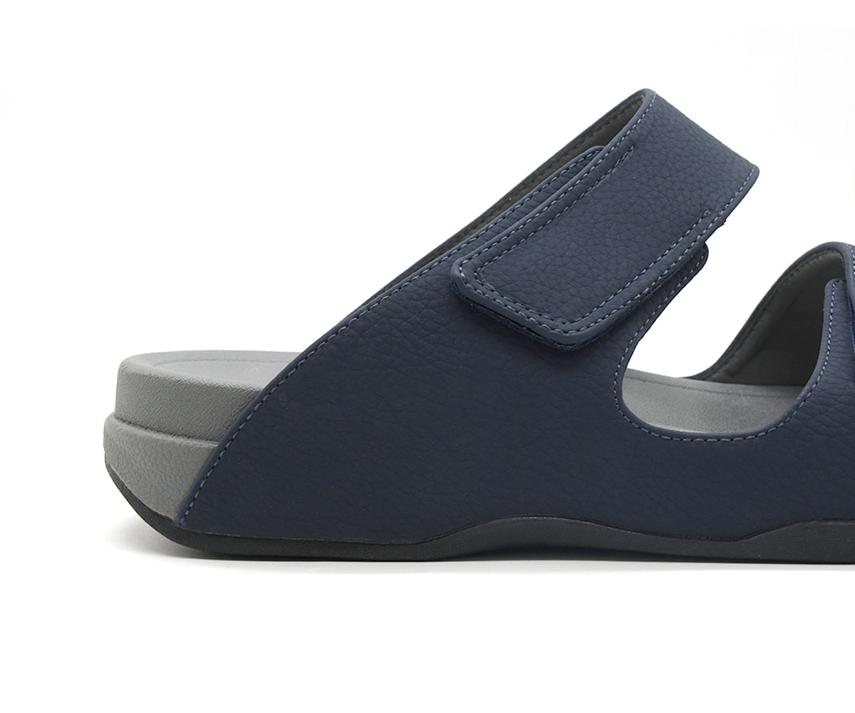 navy urban velcro slides