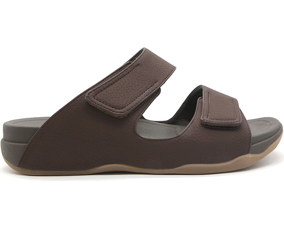 brown urban velcro slides