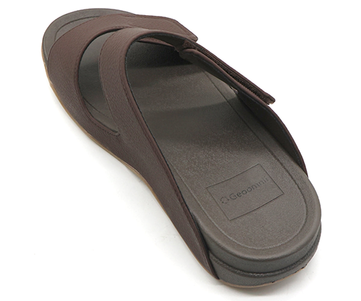 brown urban velcro slides