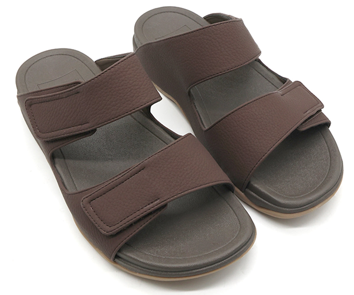 brown urban velcro slides