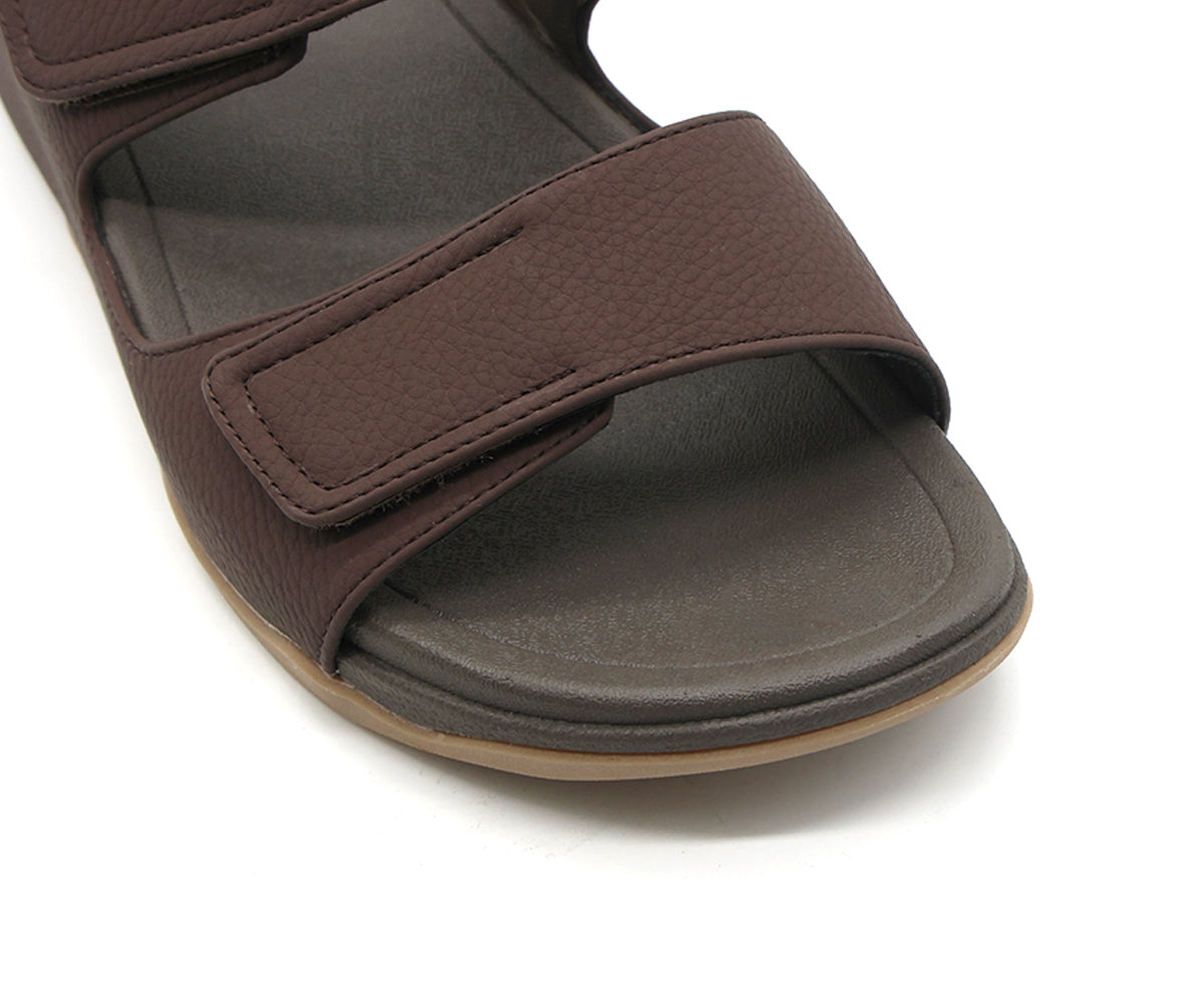 brown urban velcro slides
