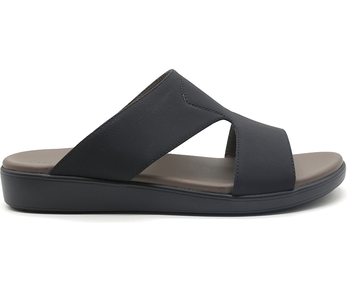 ultra soft black nubuck slides