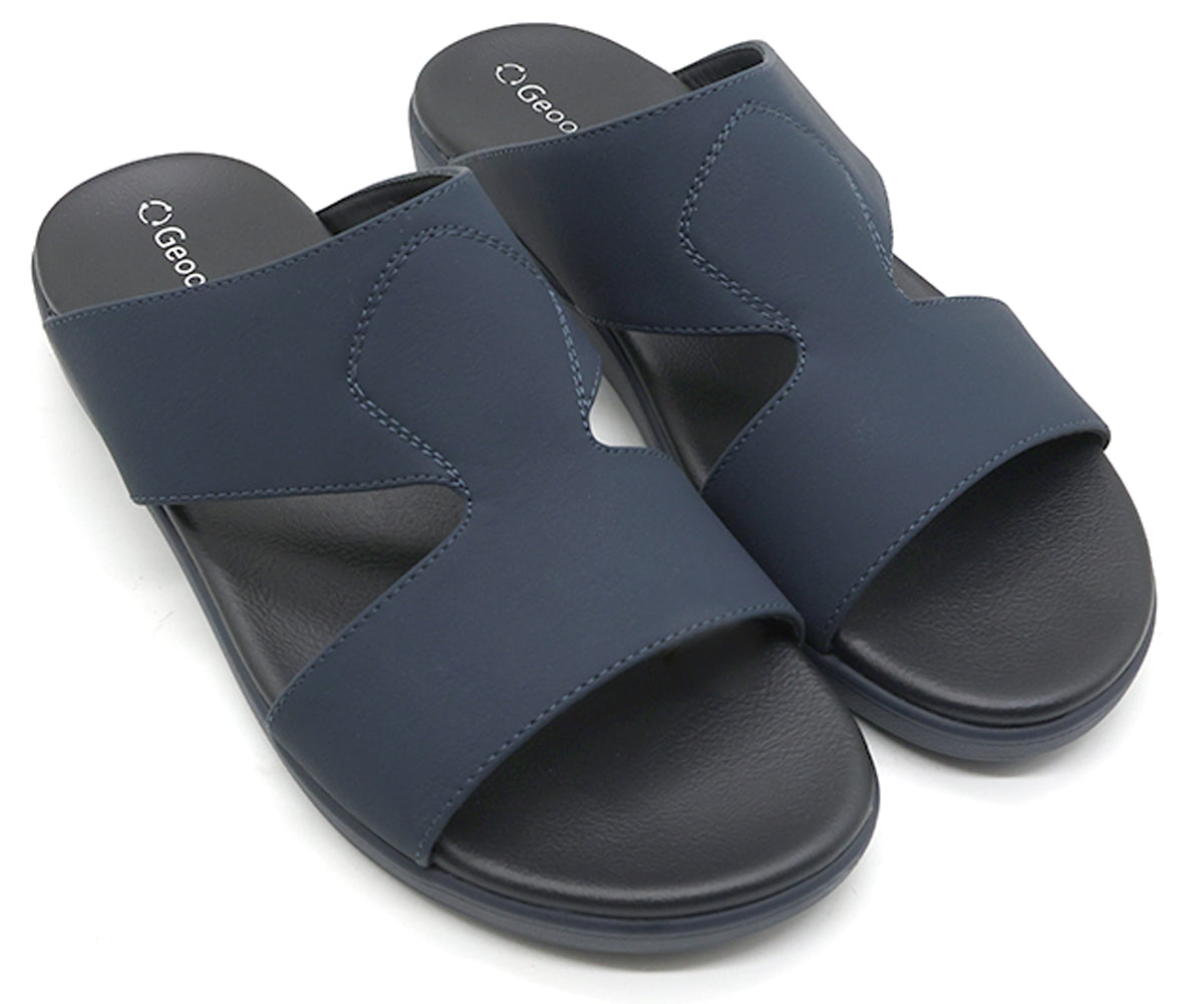 ultra navy nubuck slides