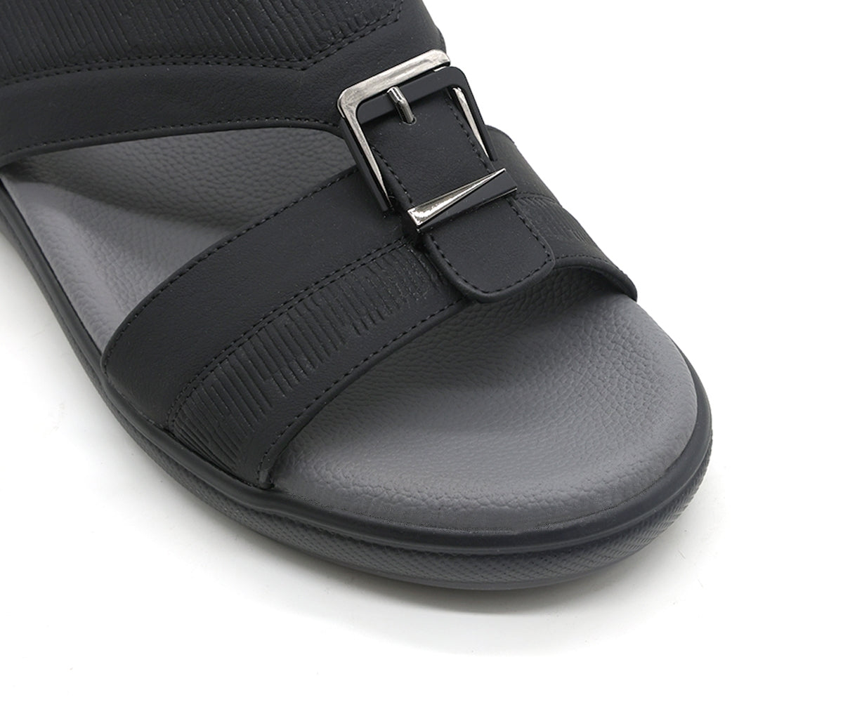 black urban buckle slides