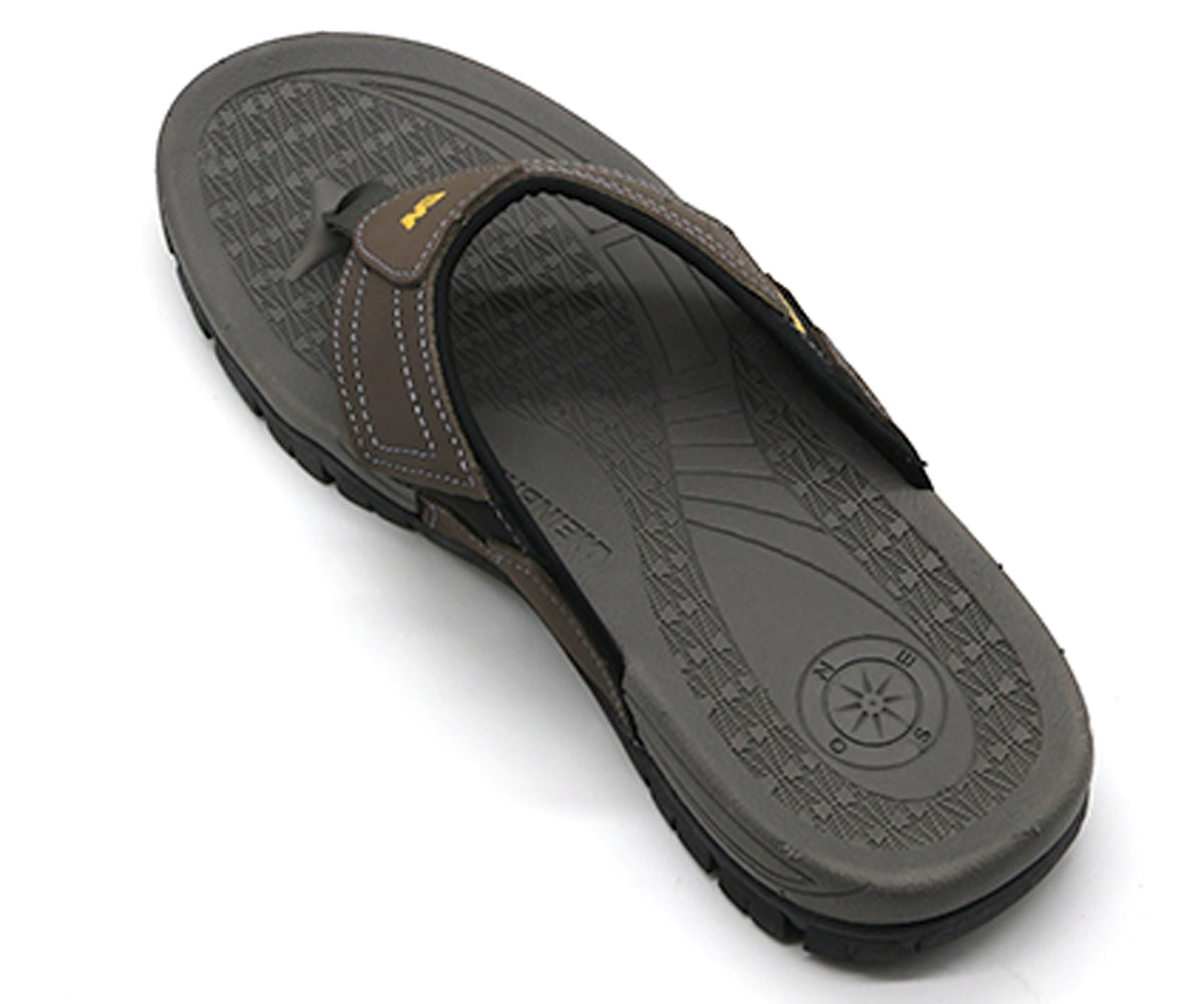 weinbrenner brown thong slides
