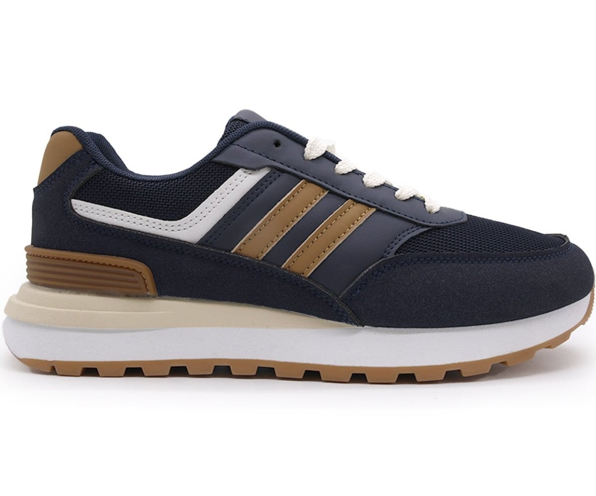 retro navy lace-ups