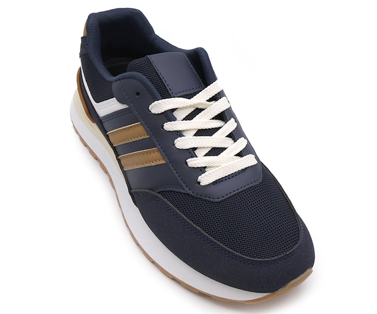 retro navy lace-ups