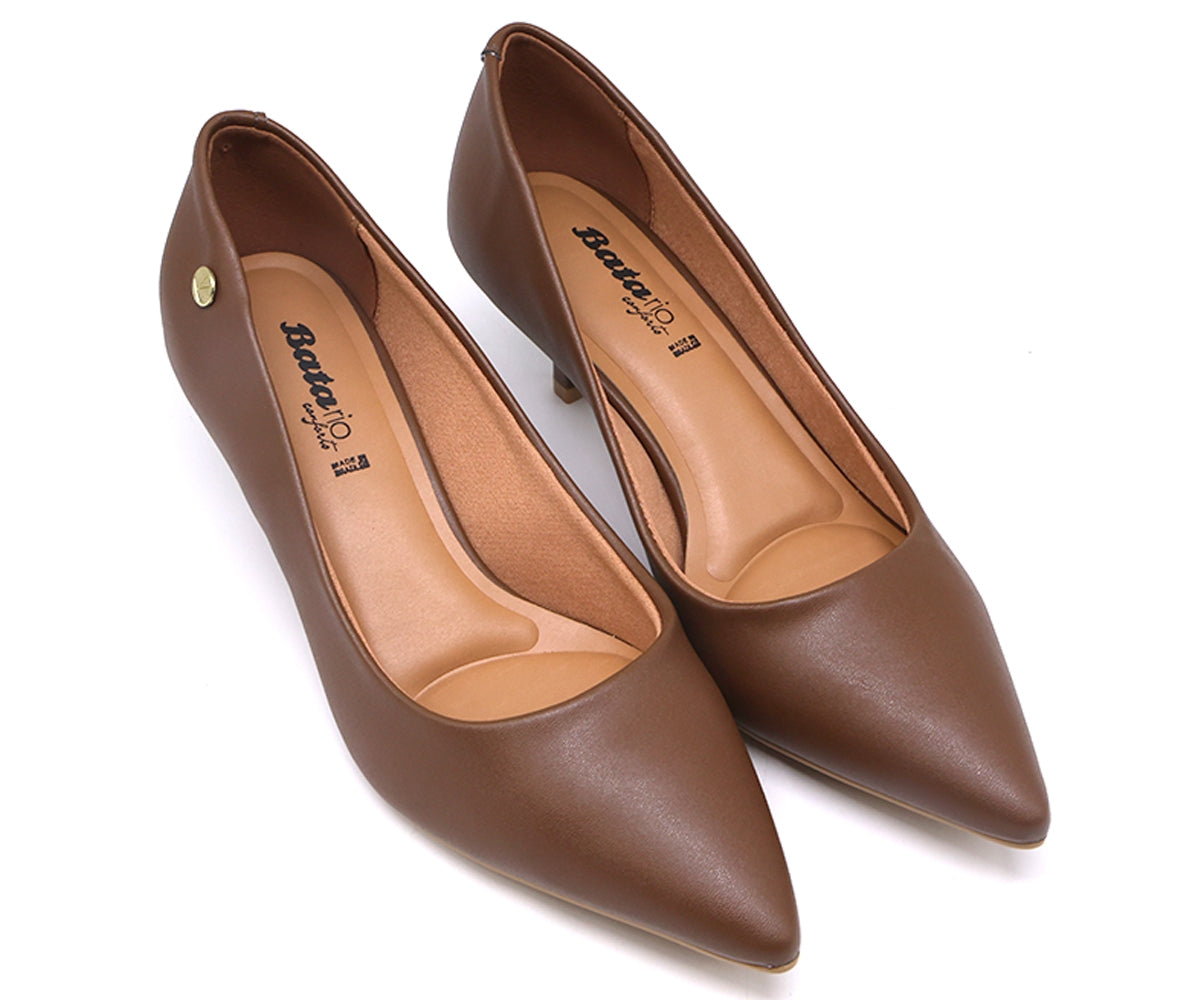 br classic kitten heel brown stilettos
