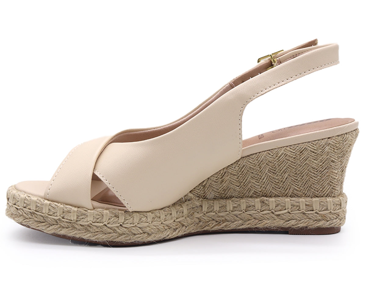 br beige espadrille wedge sandal