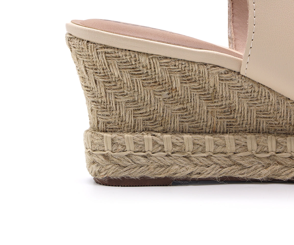 br beige espadrille wedge sandal