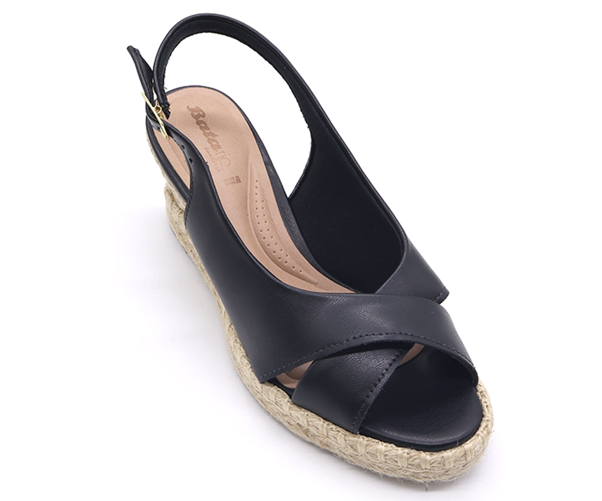 br black espadrille wedge sandal