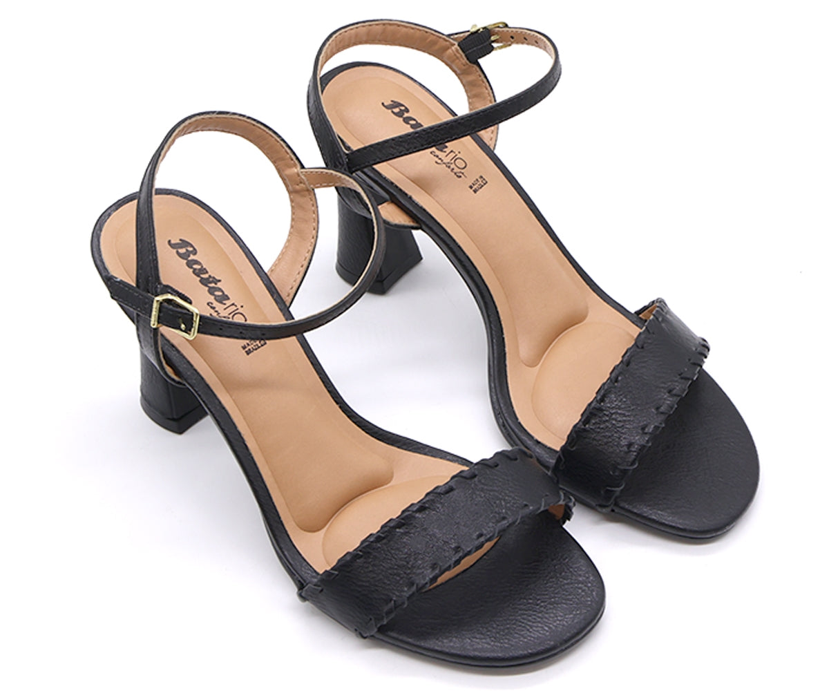 br black stitched sandal