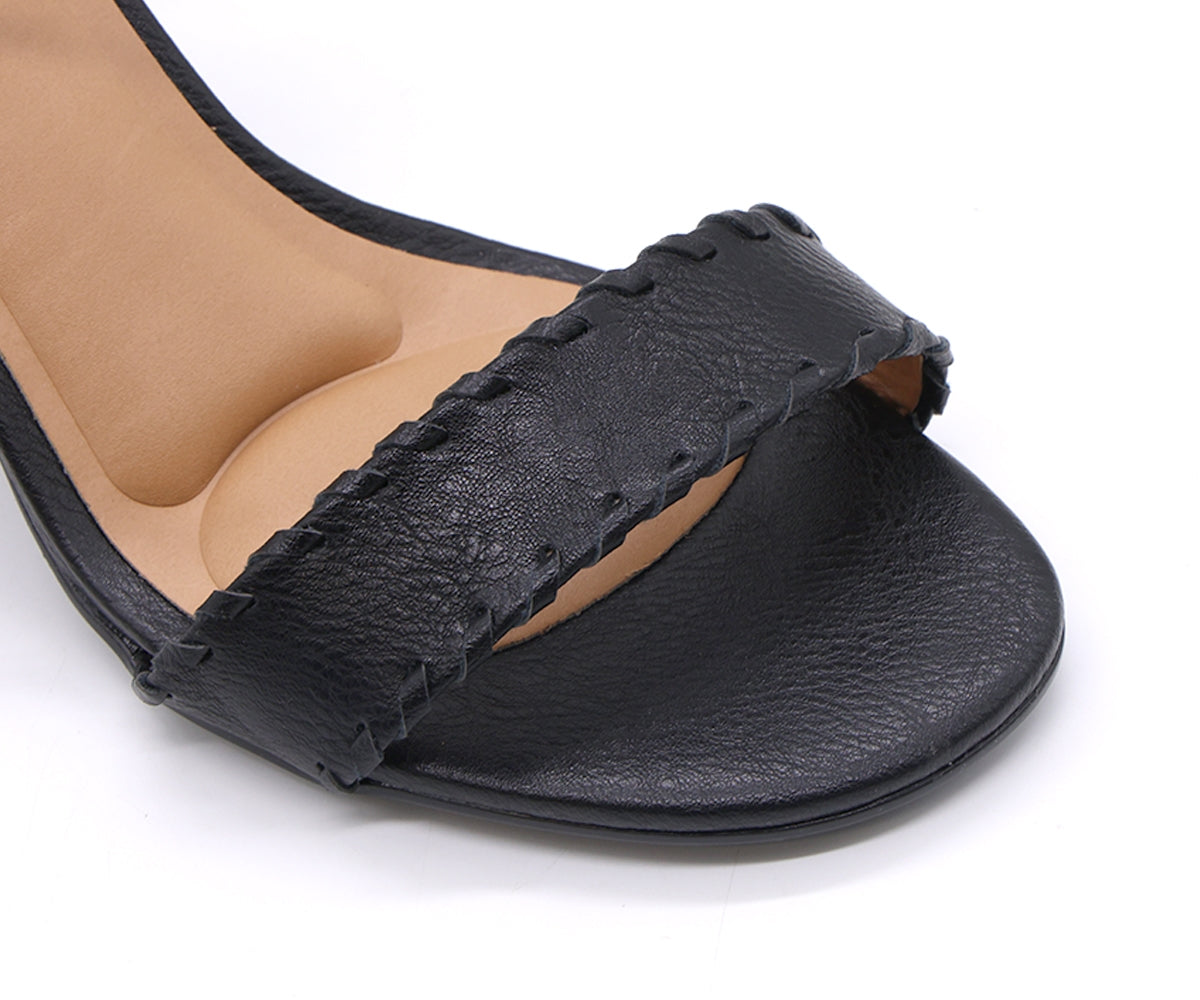 br black stitched sandal