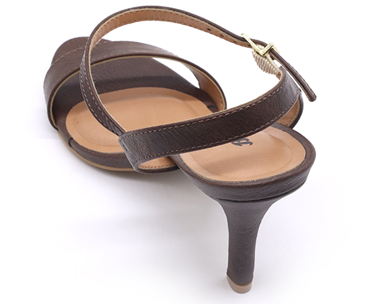 br brown classic stiletto sandal