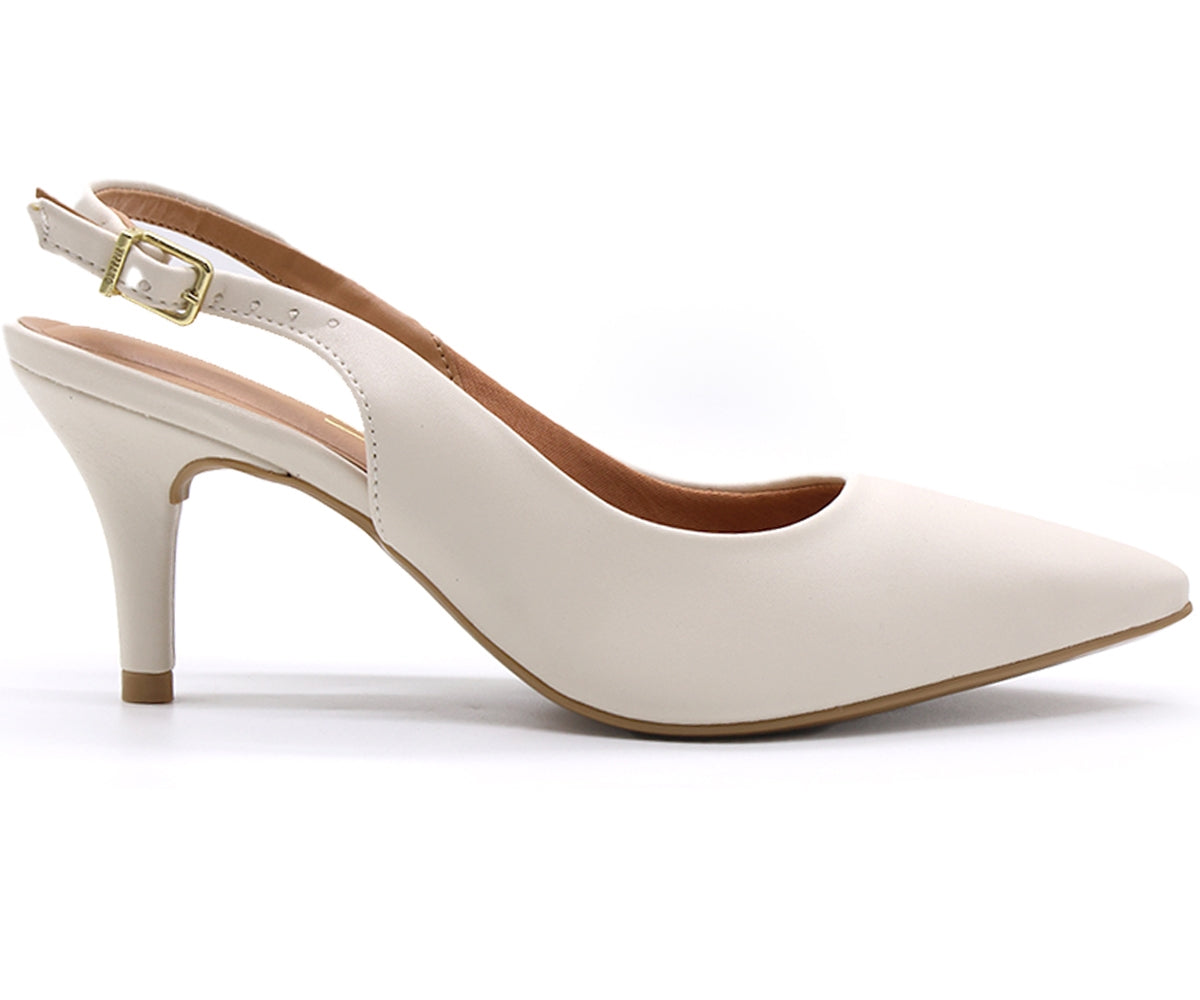 br classic mid-heel white slingback stilletos