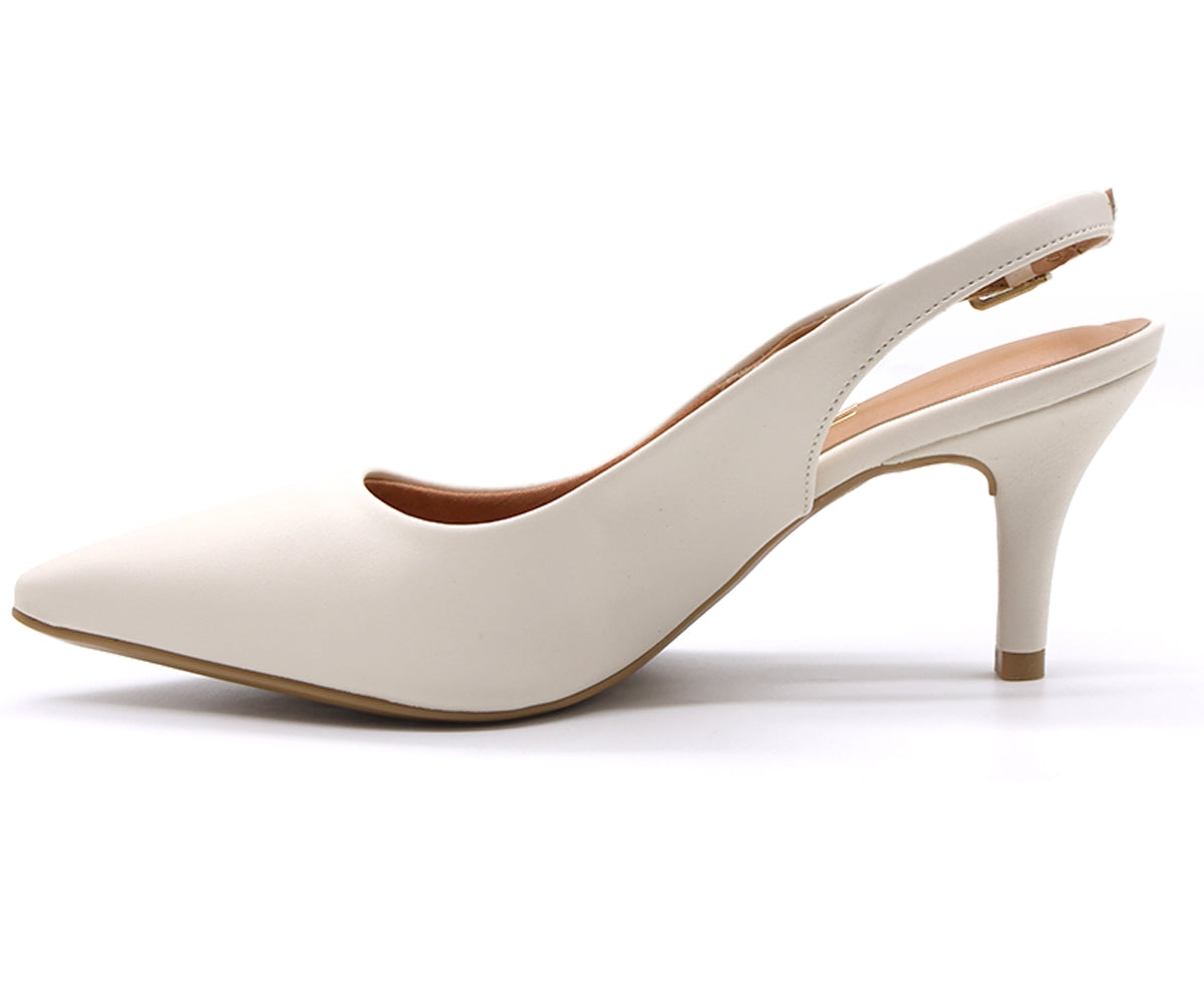 br classic mid-heel white slingback stilletos