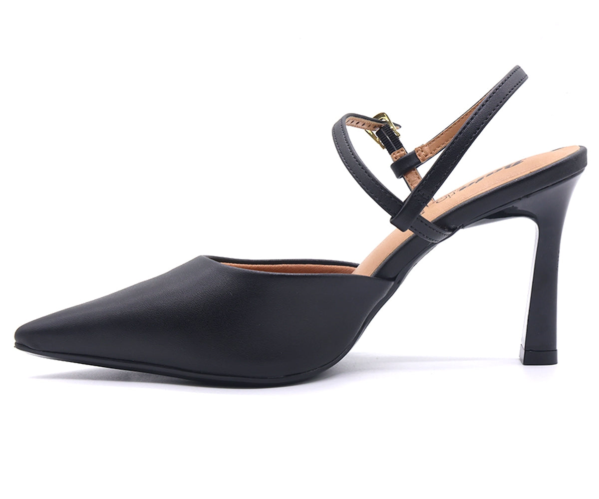 br high heel black strappy stilletos