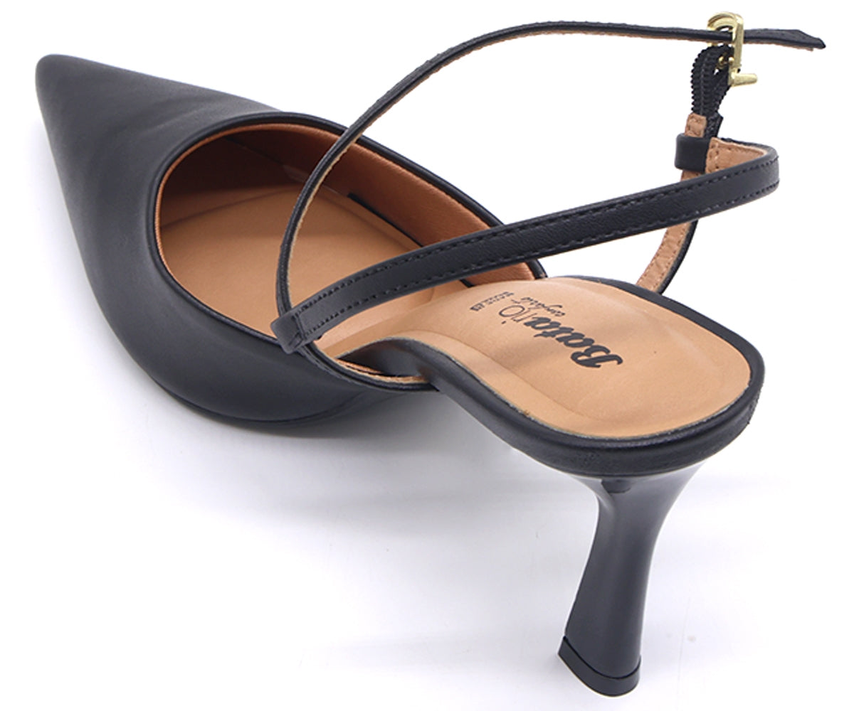 br high heel black strappy stilletos