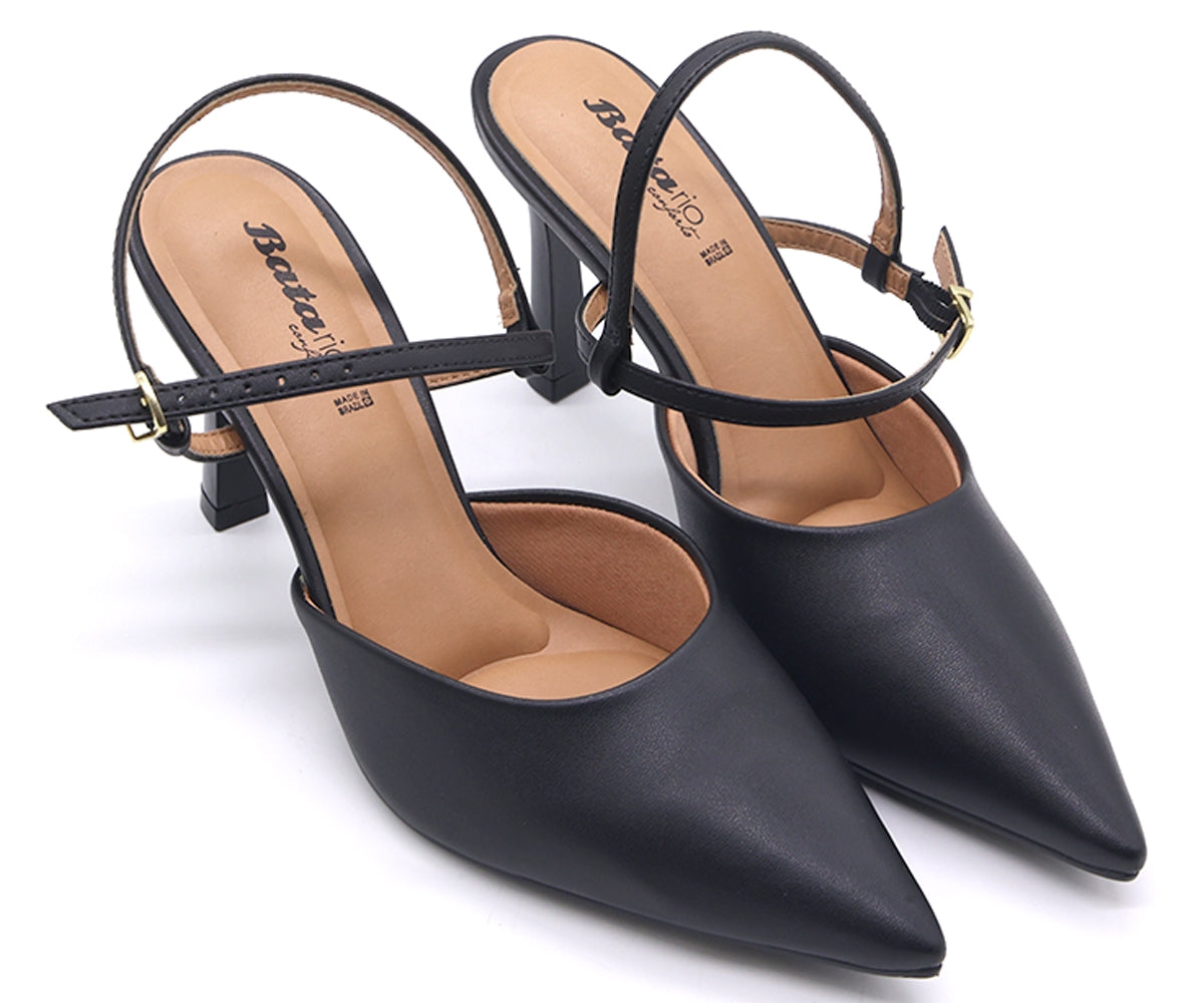 br high heel black strappy stilletos