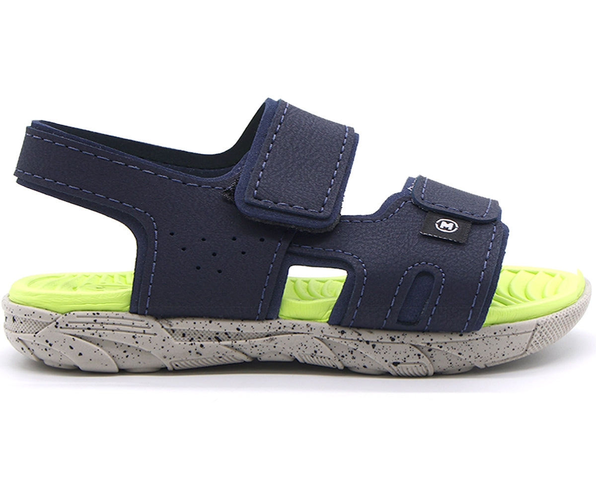 br baby navy & green velcro sandal