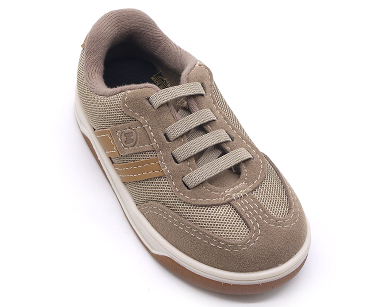 br baby beige sneakers w/ elastic lace