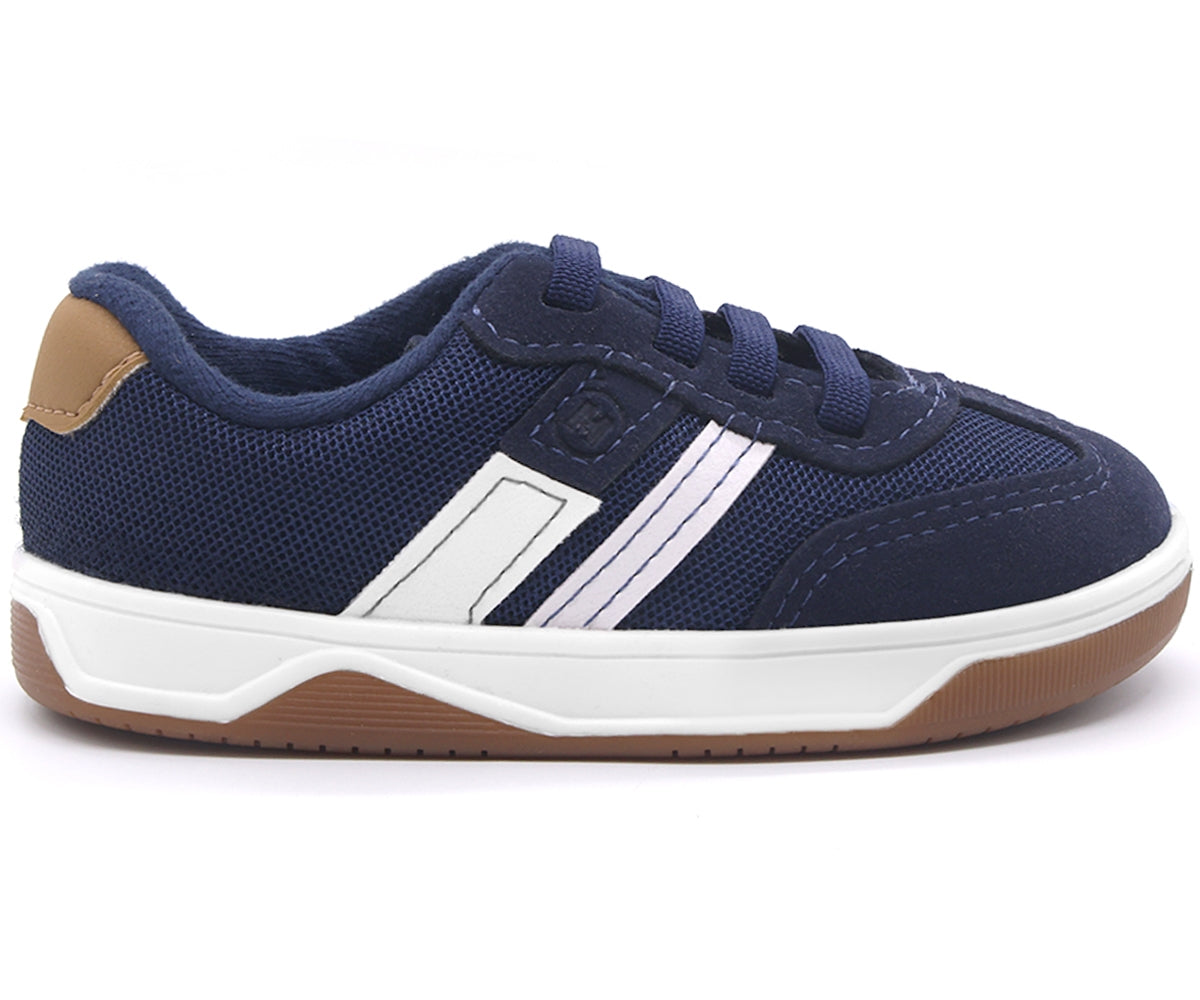 br baby navy sneakers w/ elastic lace