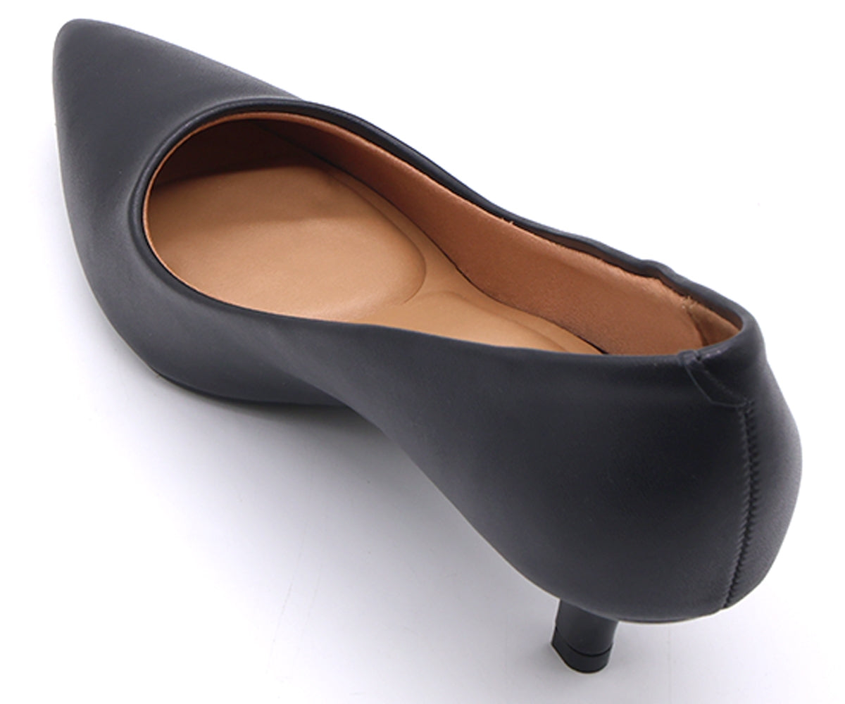 br classic kitten heel black stilettos