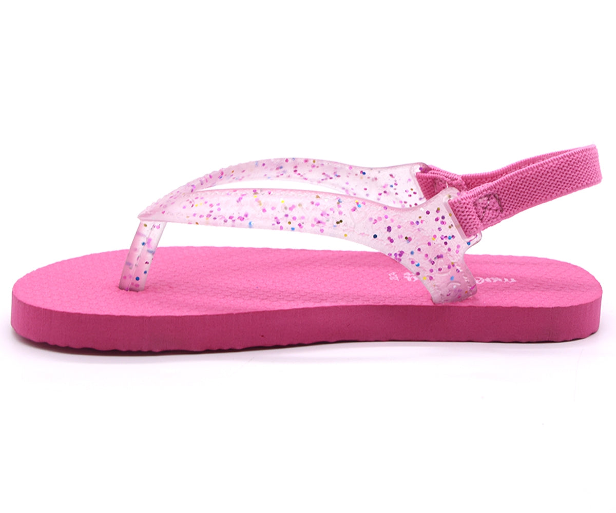 br fuchsia glitter flip flop sandal