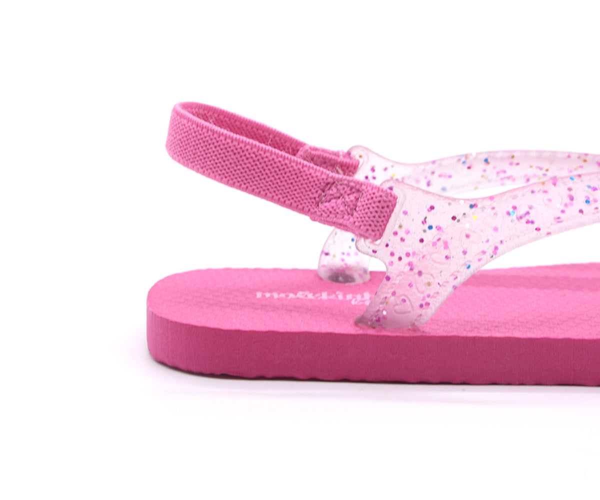 br fuchsia glitter flip flop sandal
