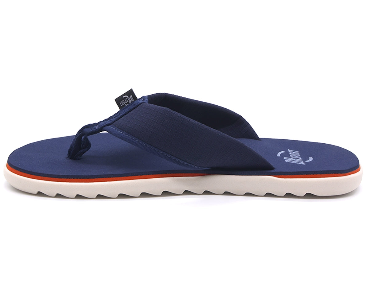 br sport contrast navy flip flops