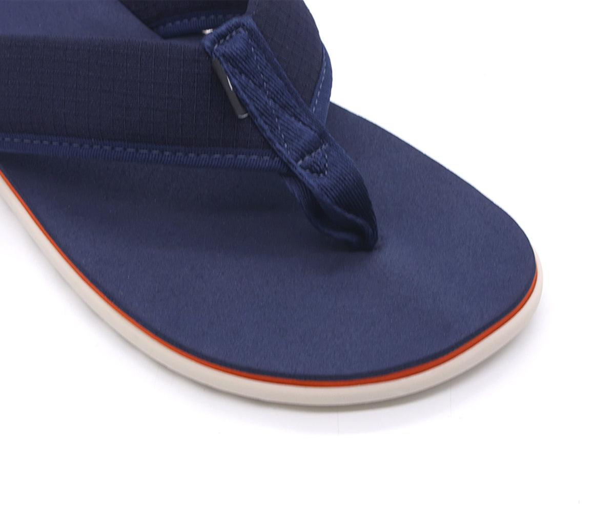 br sport contrast navy flip flops