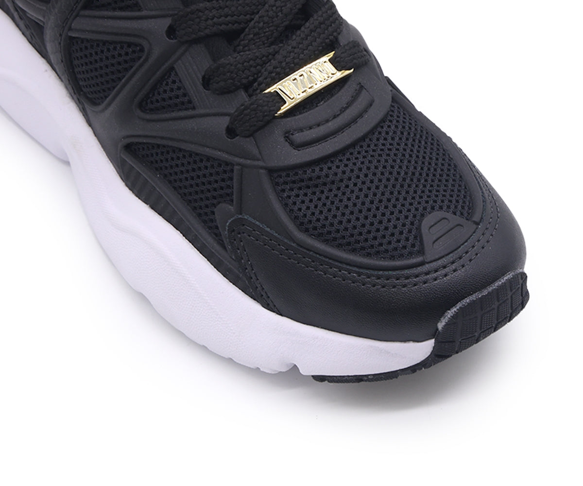 br black & gold chunky trainers