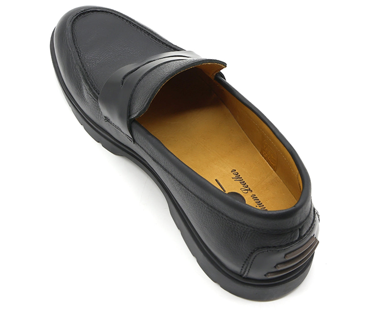 b premium grained penny loafer