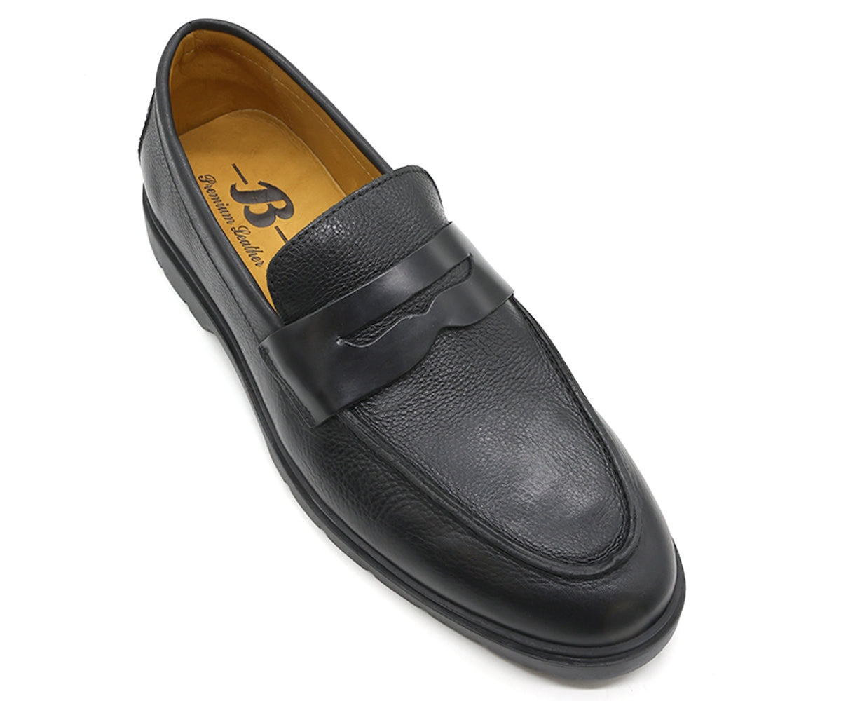 b premium grained penny loafer
