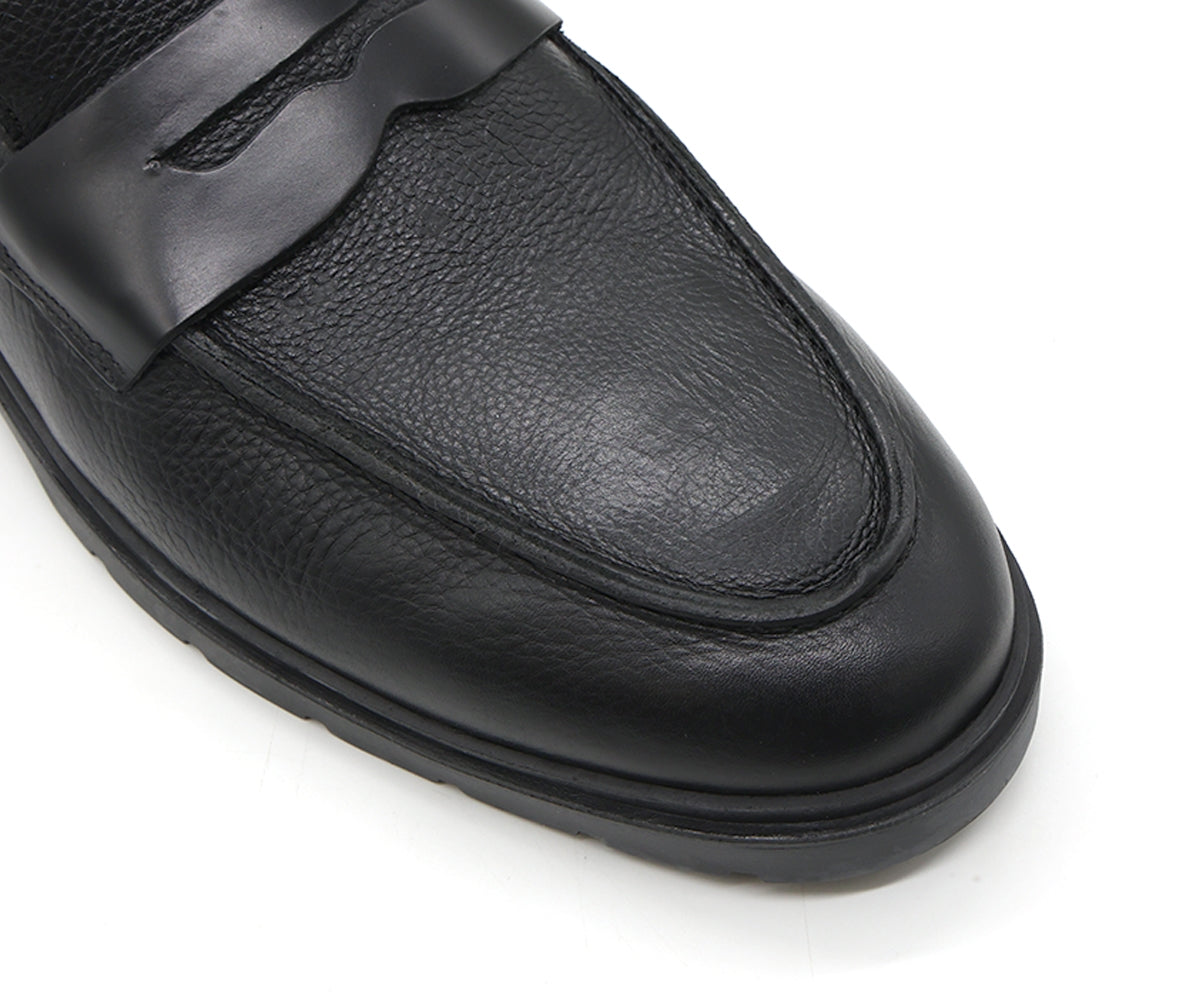 b premium grained penny loafer