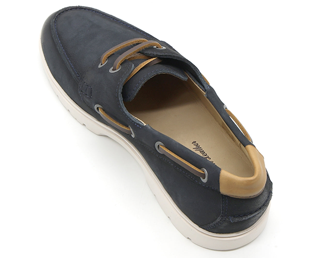b premium navy nubuck boat shoes