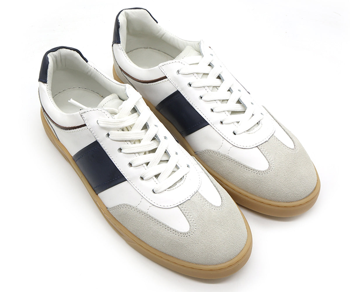 b premium white court leather sneakers
