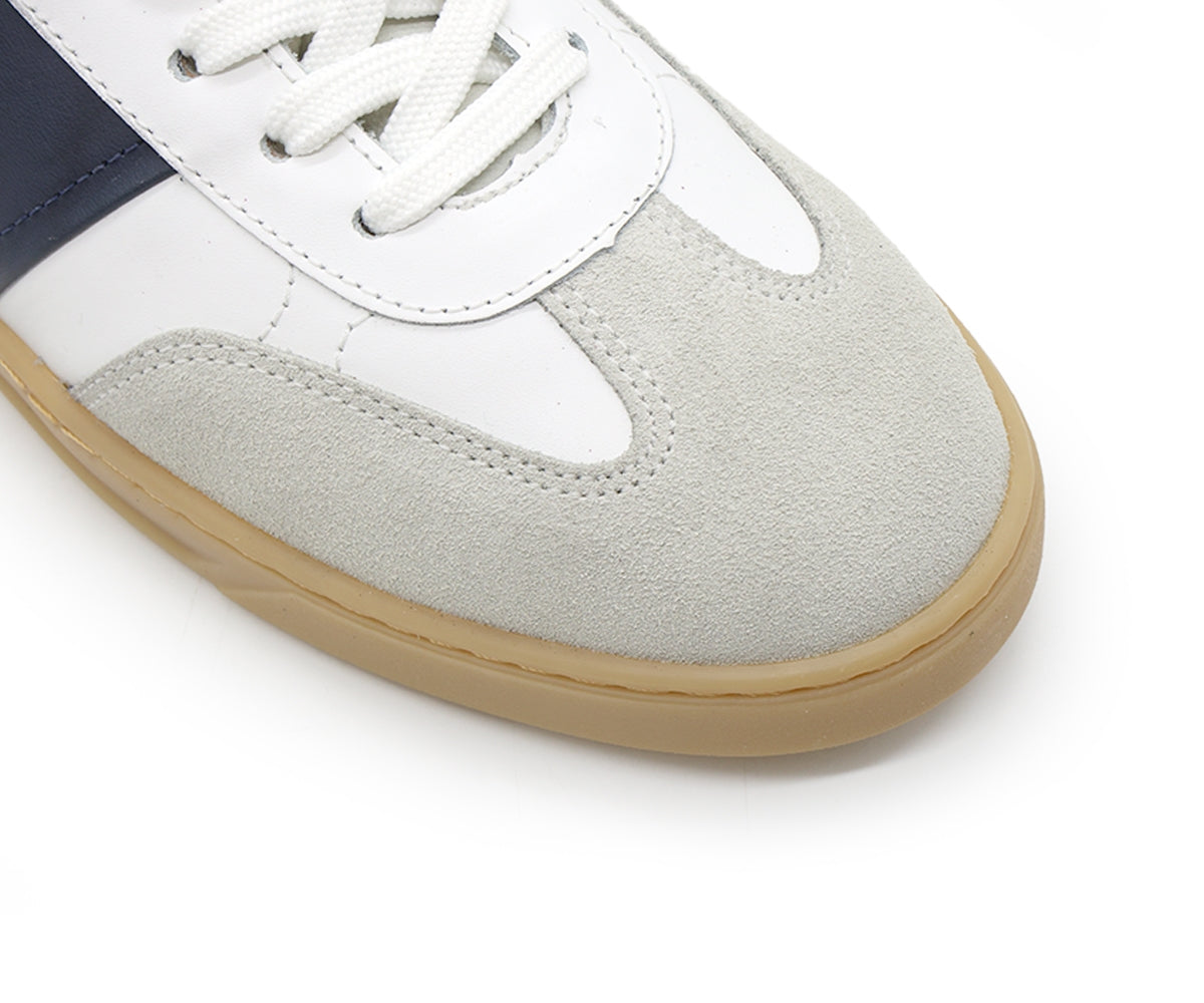 b premium white court leather sneakers