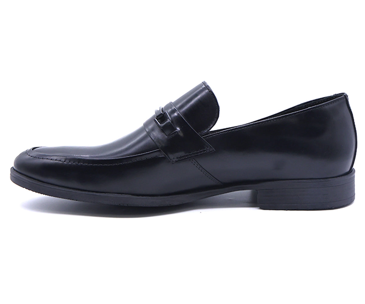 b premium black penny bit smart loafer