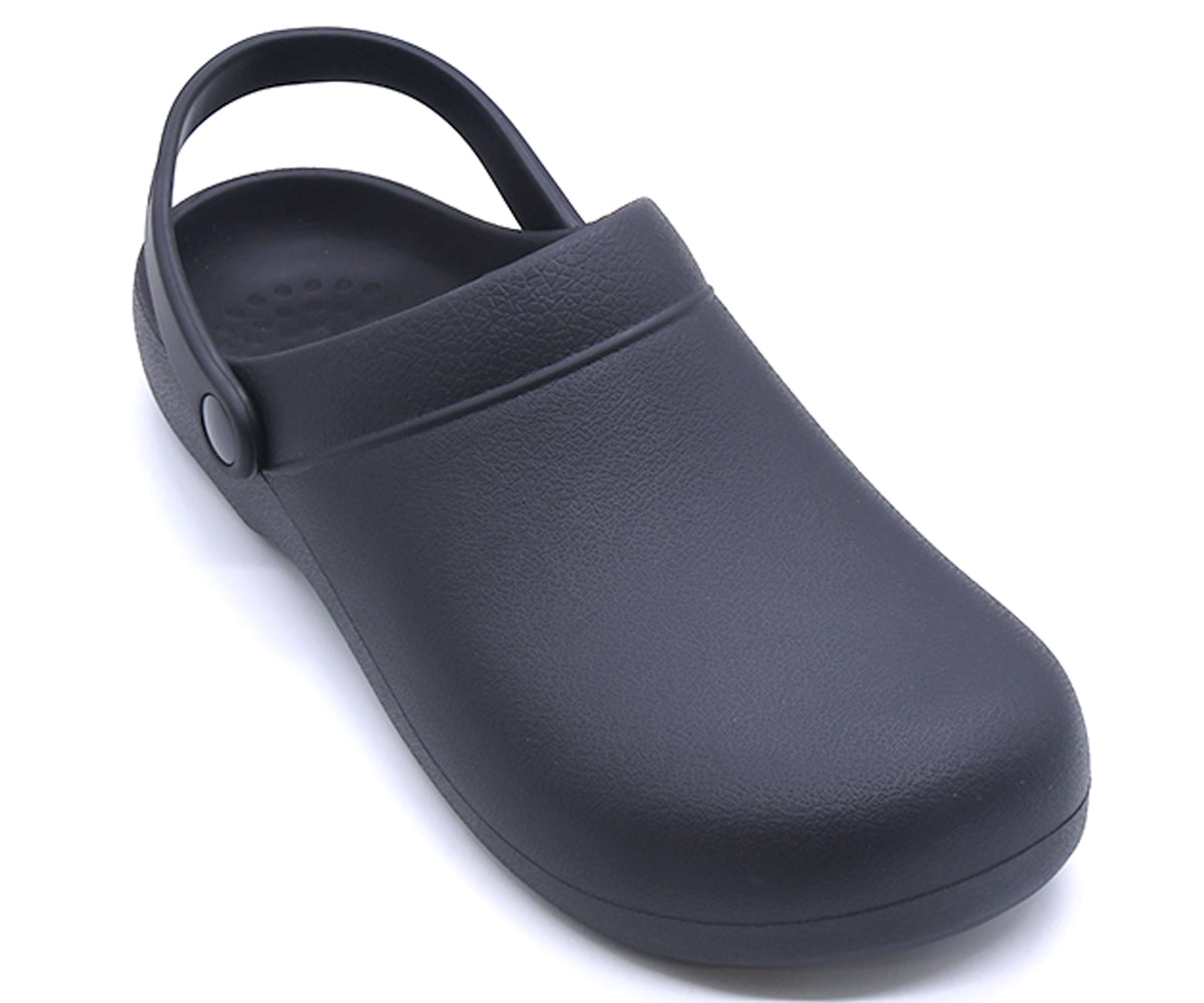 black foam clog sandal