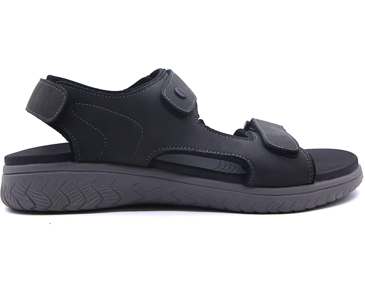 naturfit black nubuck sandals