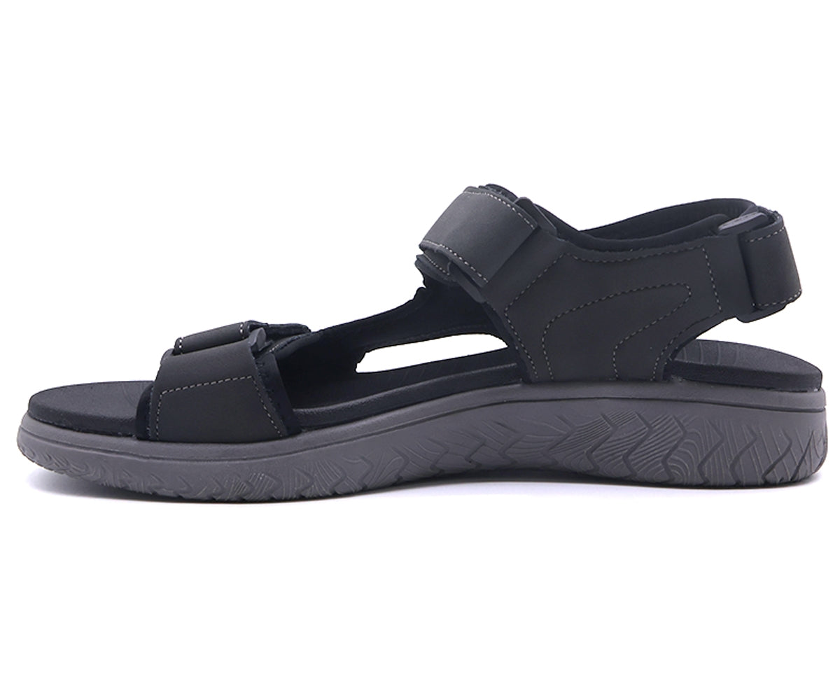 naturfit black nubuck sandals